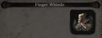 finger whistle sekiro wiki guide